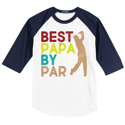 Best Papa By Par Baseball Sleeve Shirt