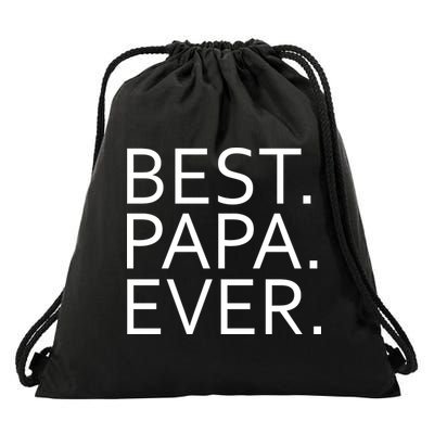 Best Papa Ever Drawstring Bag