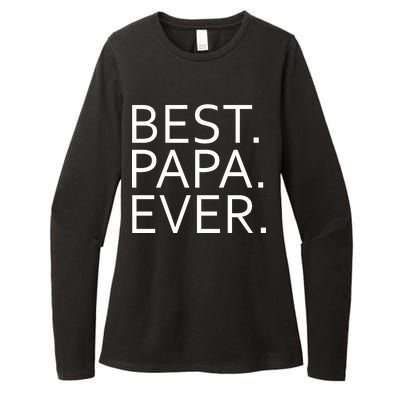 Best Papa Ever Womens CVC Long Sleeve Shirt