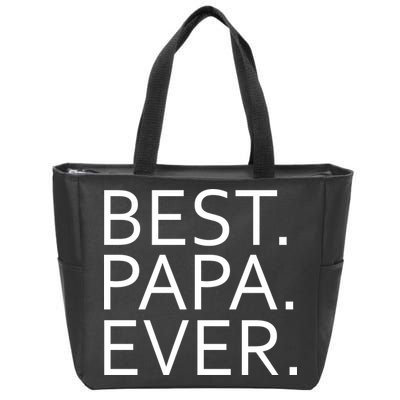 Best Papa Ever Zip Tote Bag