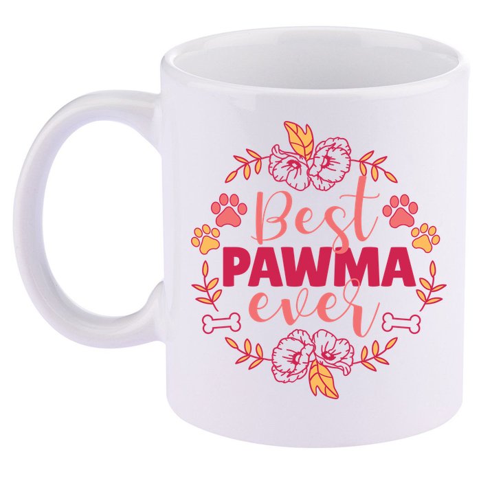 Best Pawma Ever Grandma 11oz C Handle Ceramic Mug