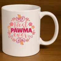 Best Pawma Ever Grandma 11oz C Handle Ceramic Mug