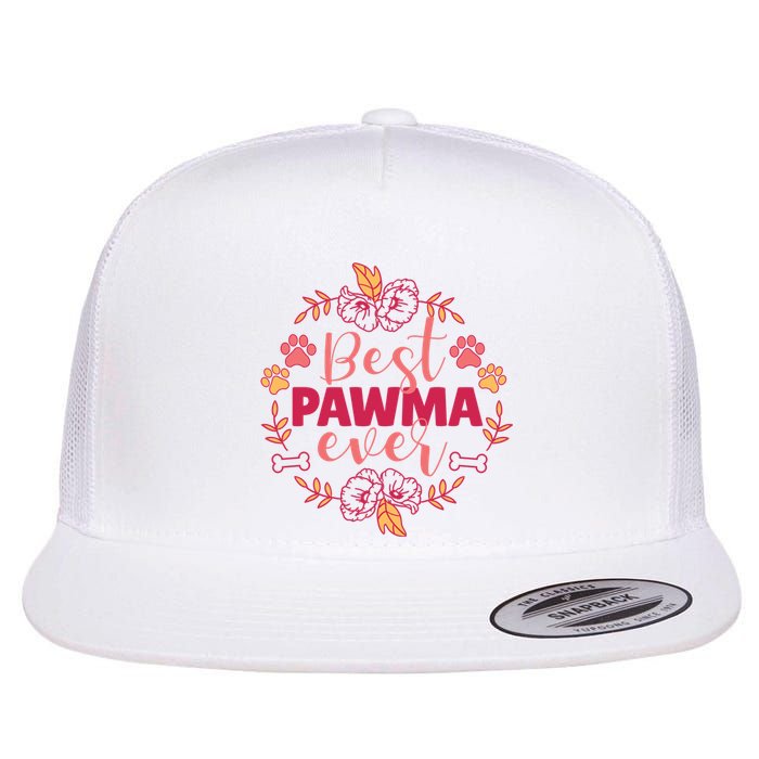 Best Pawma Ever Grandma Flat Bill Trucker Hat