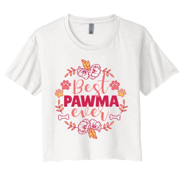 Best Pawma Ever Grandma Crop Top