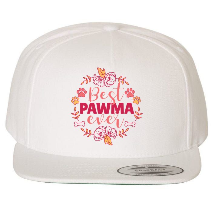 Best Pawma Ever Grandma Wool Snapback Cap