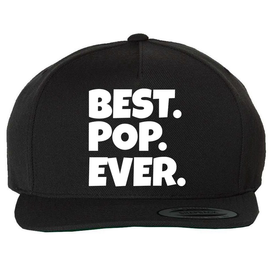 Best Pop Ever Wool Snapback Cap