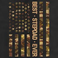 Best Stepdad Ever Camouflage Flag Cool Comfort Performance Bucket Hat
