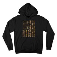 Best Stepdad Ever Camouflage Flag Hoodie