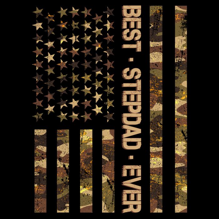 Best Stepdad Ever Camouflage Flag 16 in Basic Backpack