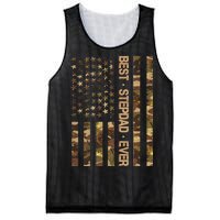 Best Stepdad Ever Camouflage Flag Mesh Reversible Basketball Jersey Tank