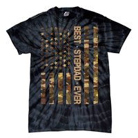 Best Stepdad Ever Camouflage Flag Tie-Dye T-Shirt