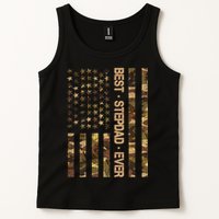 Best Stepdad Ever Camouflage Flag Tank Top