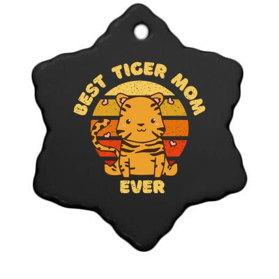 Best Tiger Mom Ever Ceramic Star Ornament