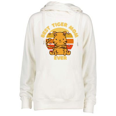 Best Tiger Mom Ever Womens Funnel Neck Pullover Hood