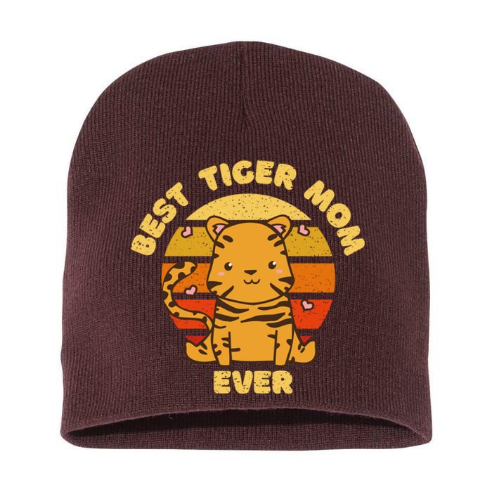 Best Tiger Mom Ever Short Acrylic Beanie