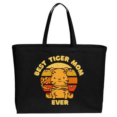 Best Tiger Mom Ever Cotton Canvas Jumbo Tote