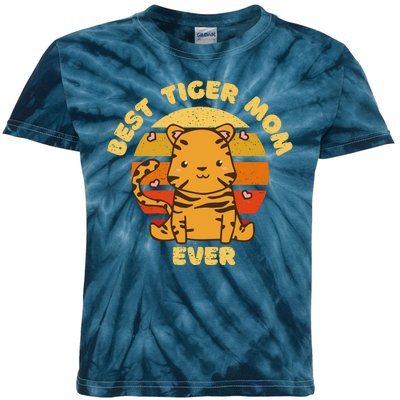 Best Tiger Mom Ever Kids Tie-Dye T-Shirt