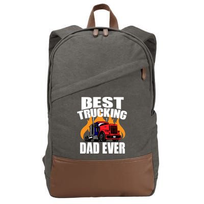 Best Trucking Dad Ever Cotton Canvas Backpack