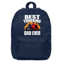 Best Trucking Dad Ever 16 in Basic Backpack