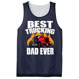 Best Trucking Dad Ever Mesh Reversible Basketball Jersey Tank