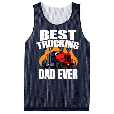 Best Trucking Dad Ever Mesh Reversible Basketball Jersey Tank