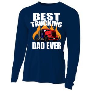 Best Trucking Dad Ever Cooling Performance Long Sleeve Crew