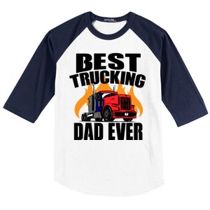 Best Trucking Dad Ever Baseball Sleeve Shirt