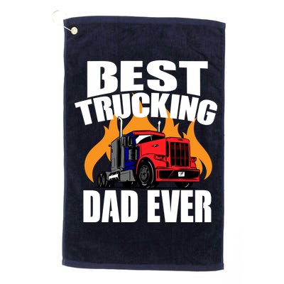 Best Trucking Dad Ever Golf Towel