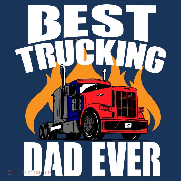Best Trucking Dad Ever Women's V-Neck T-Shirt