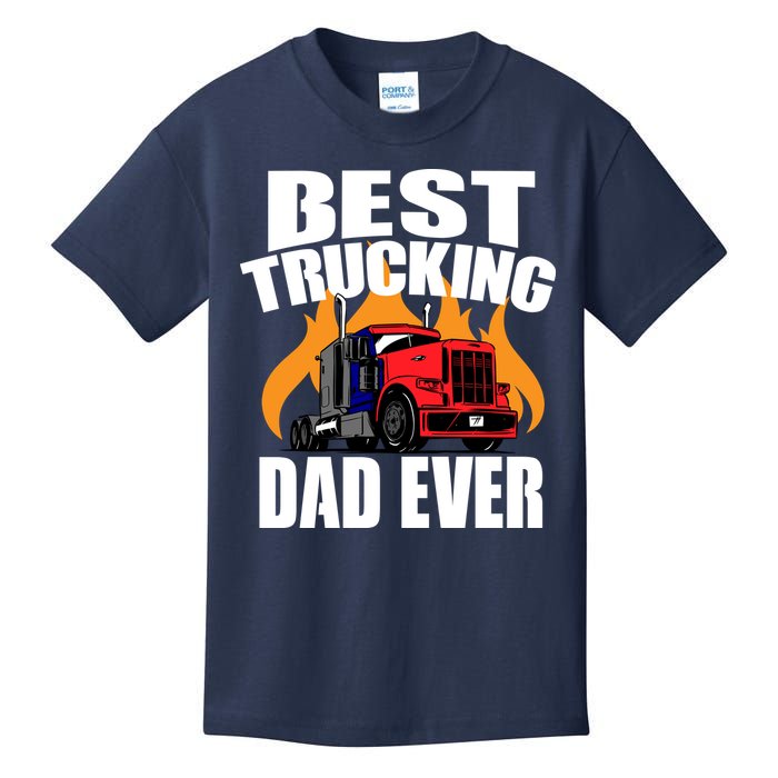 Best Trucking Dad Ever Kids T-Shirt