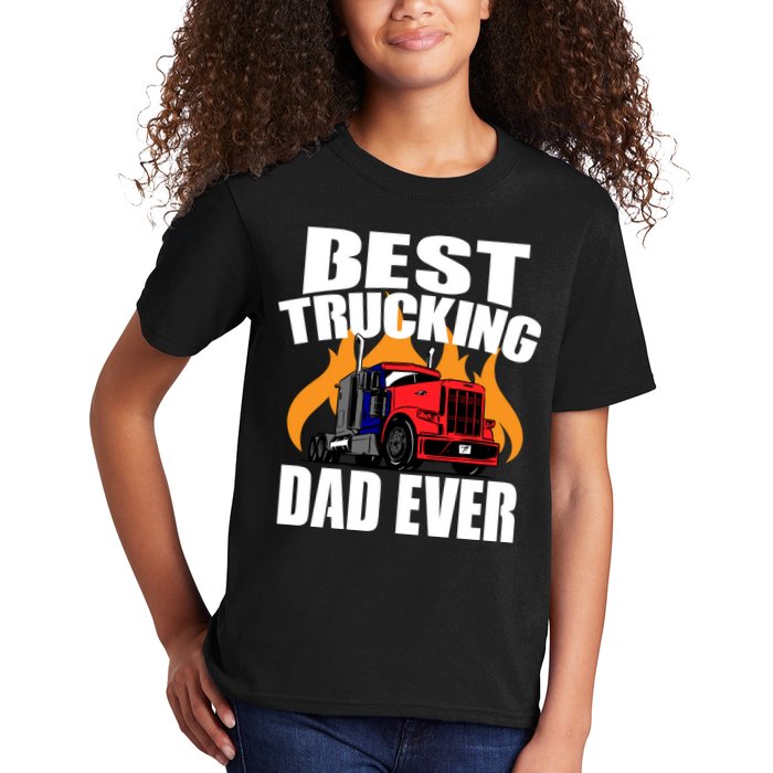 Best Trucking Dad Ever Kids T-Shirt