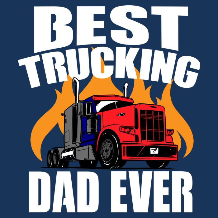 Best Trucking Dad Ever Kids T-Shirt