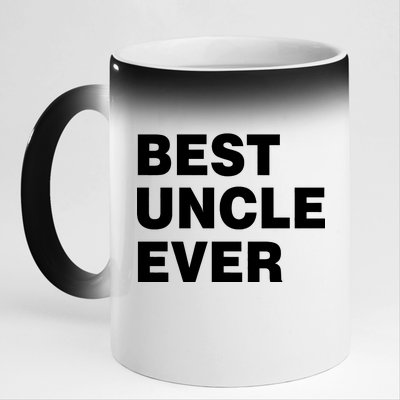 Best Uncle Ever 11oz Black Color Changing Mug