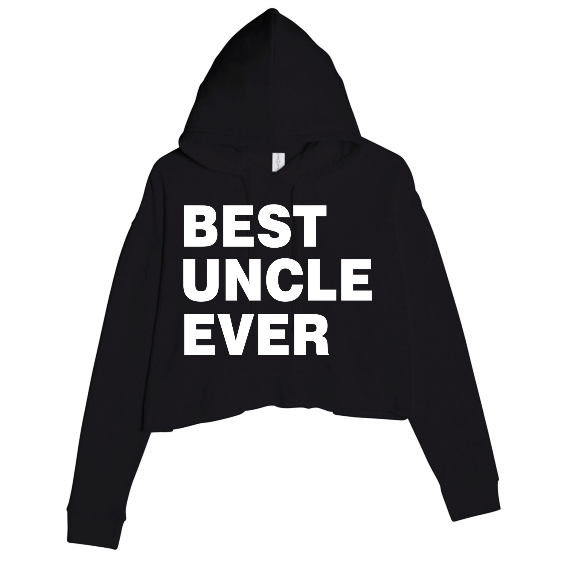 Best Uncle Ever Crop Fleece Hoodie