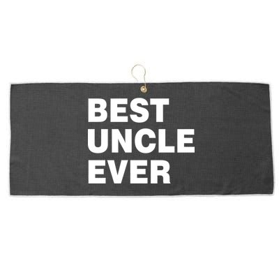 Best Uncle Ever Large Microfiber Waffle Golf Towel