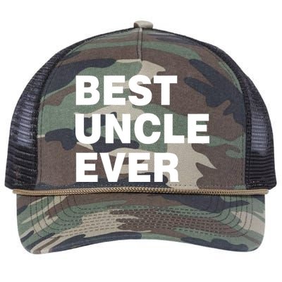 Best Uncle Ever Retro Rope Trucker Hat Cap