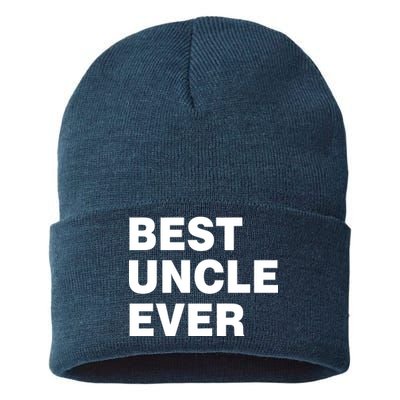 Best Uncle Ever Sustainable Knit Beanie