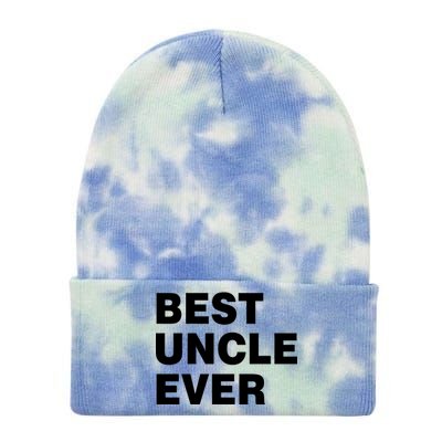 Best Uncle Ever Tie Dye 12in Knit Beanie