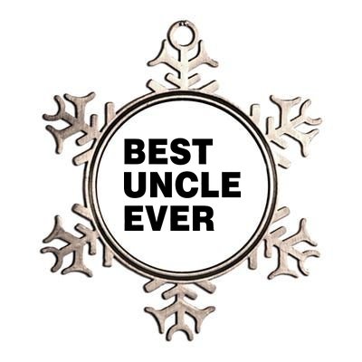 Best Uncle Ever Metallic Star Ornament