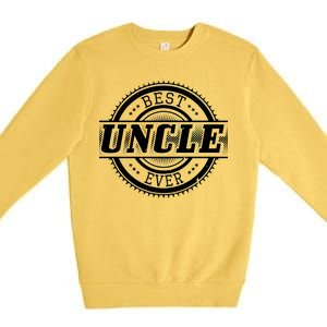 Best Uncle Ever Badge Premium Crewneck Sweatshirt