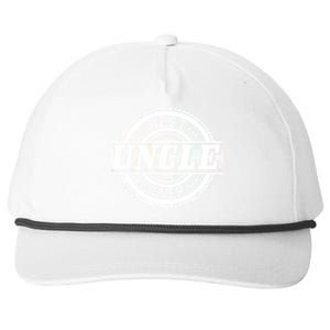 Best Uncle Ever Badge Snapback Five-Panel Rope Hat