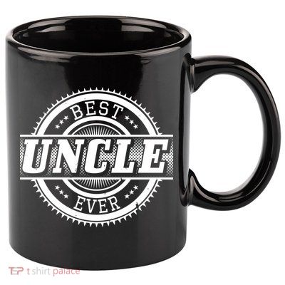 Best Uncle Ever Badge 11oz C Handle Ceramic Mug