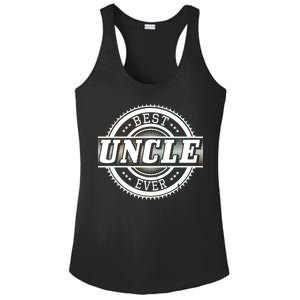 Best Uncle Ever Badge Ladies PosiCharge Competitor Racerback Tank