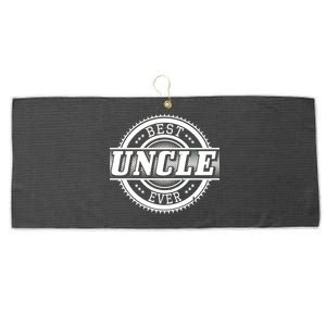 Best Uncle Ever Badge Large Microfiber Waffle Golf Towel