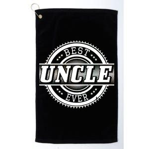 Best Uncle Ever Badge Platinum Collection Golf Towel