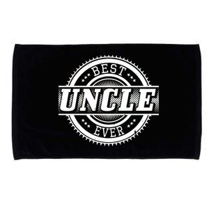 Best Uncle Ever Badge Microfiber Hand Towel