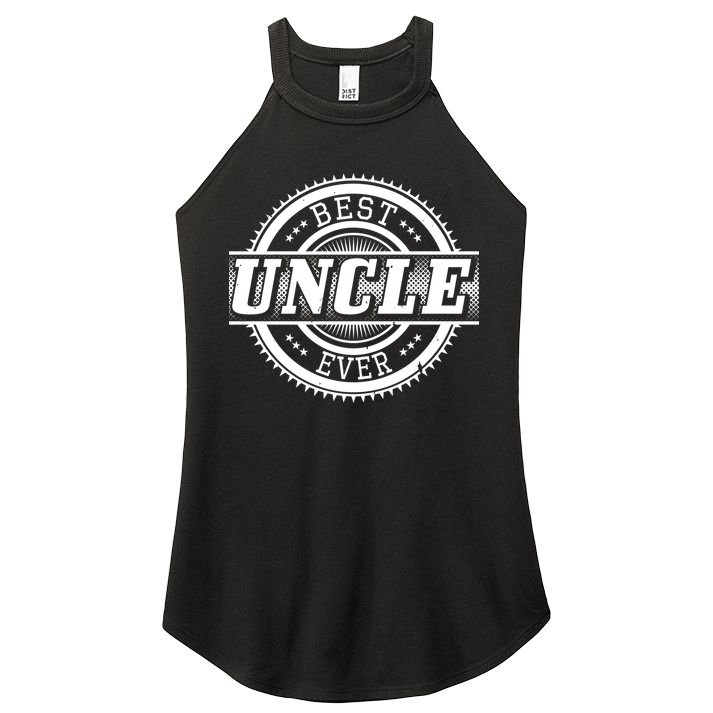 Best Uncle Ever Badge Women's Perfect Tri Rocker Tank