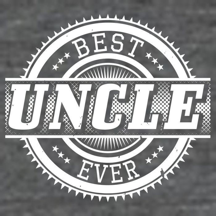 Best Uncle Ever Badge 7 Panel Mesh Trucker Snapback Hat