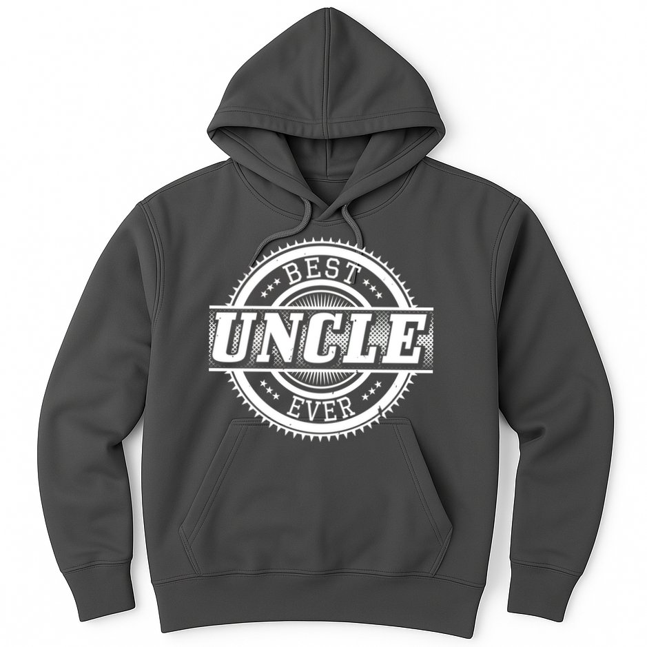 Best Uncle Ever Badge Hoodie