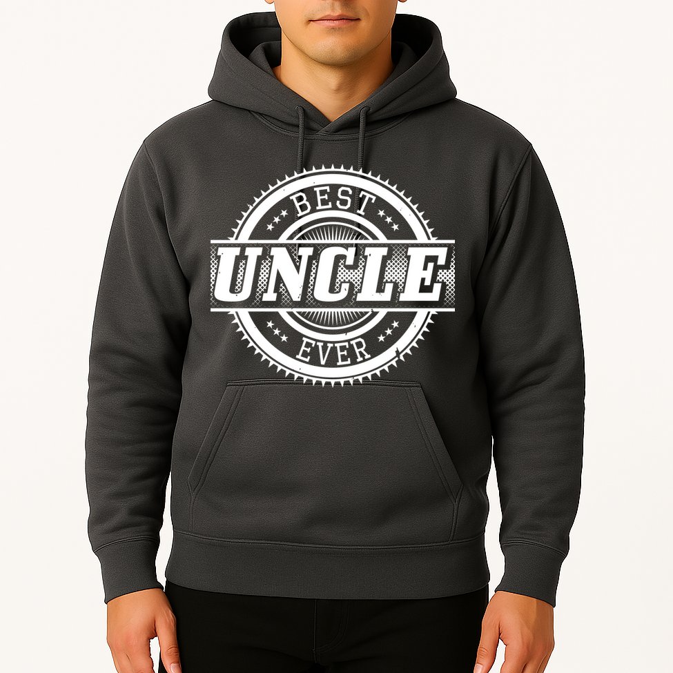 Best Uncle Ever Badge Hoodie